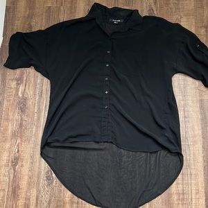 Sheer oversized shirt